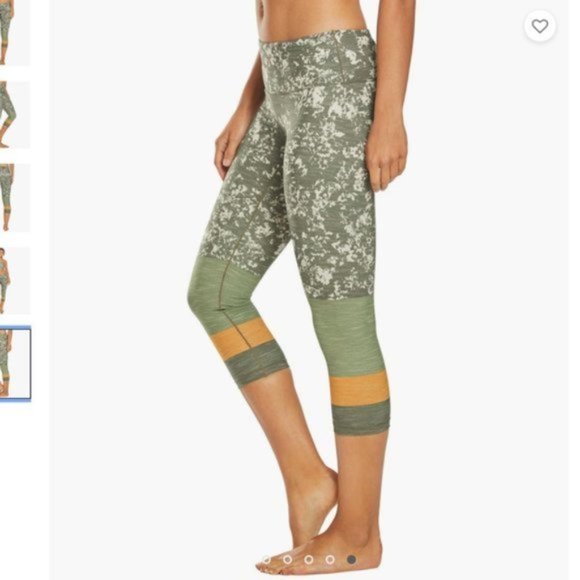 Prana Pillar Moisture Wick Workout Capri Leggings - Picture 5 of 9